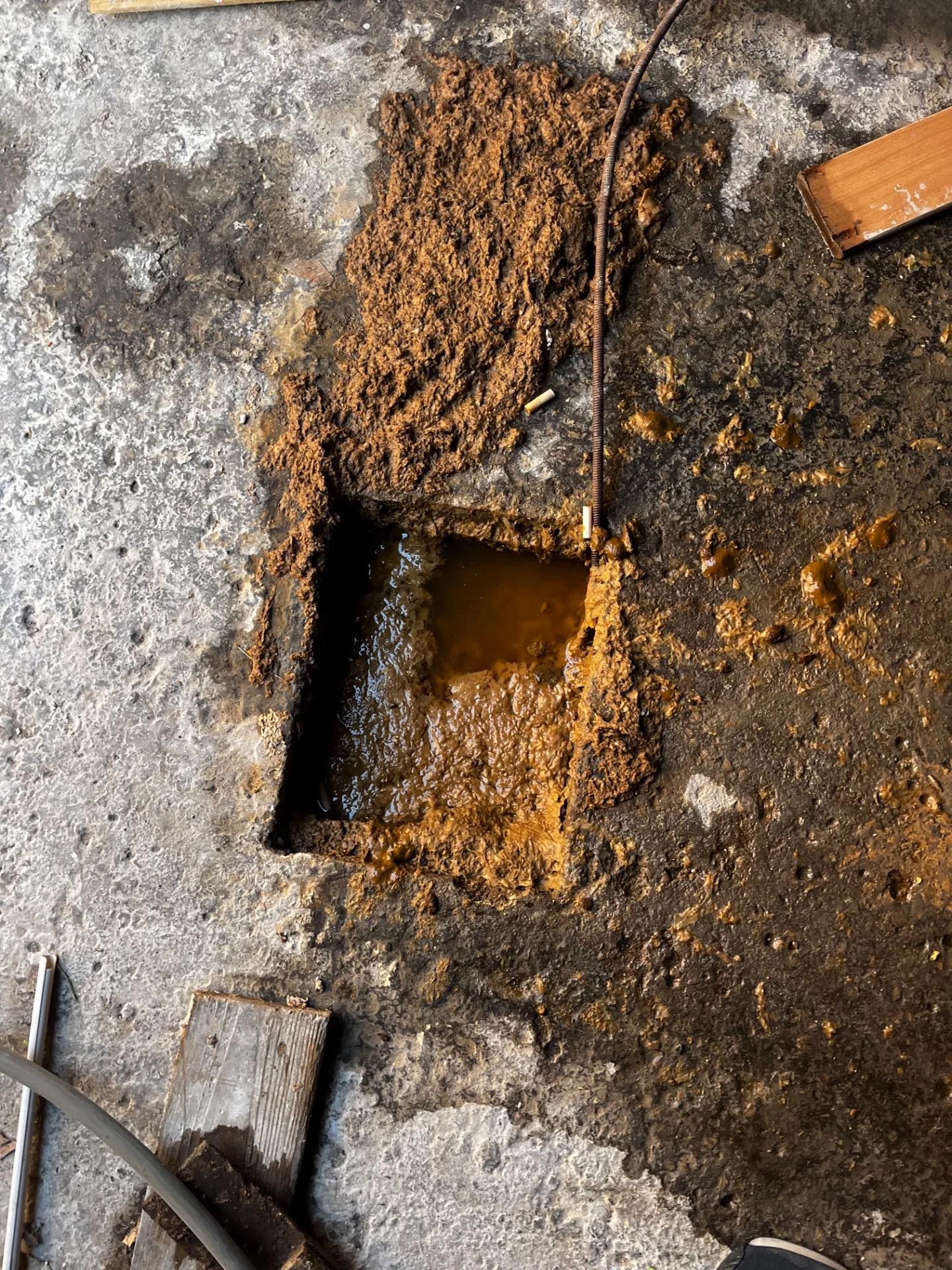 Débouchage canalisation à Trans-en-Provence — avant intervention