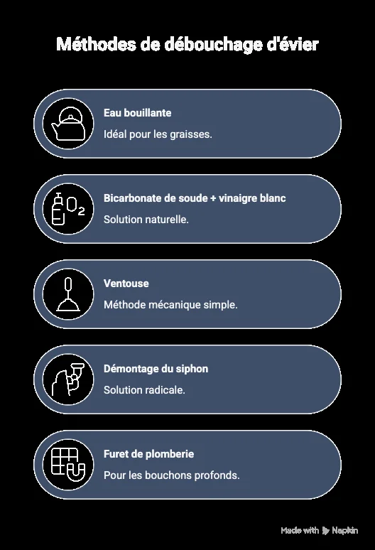 Comment déboucher un évier rapidement : le guide complet