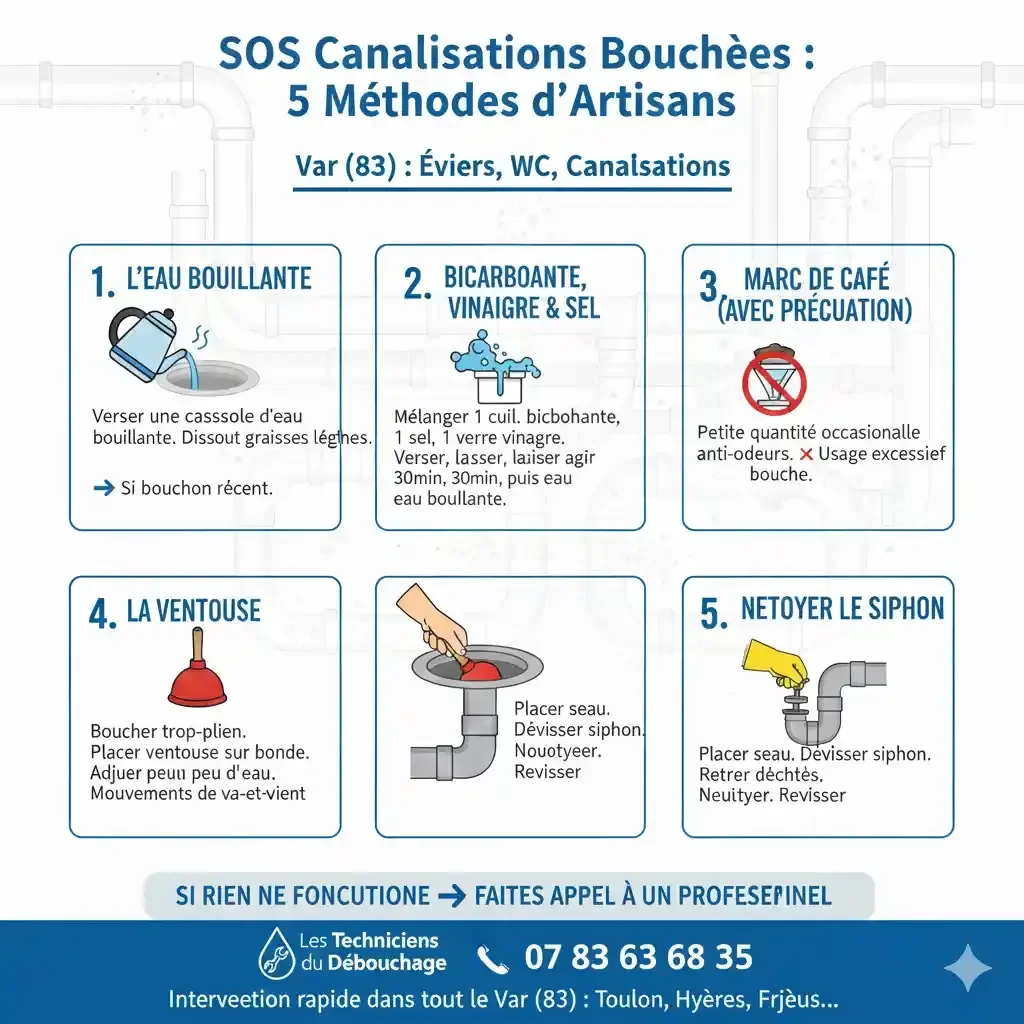 Comment déboucher un évier naturellement : les conseils des Techniciens du Débouchage