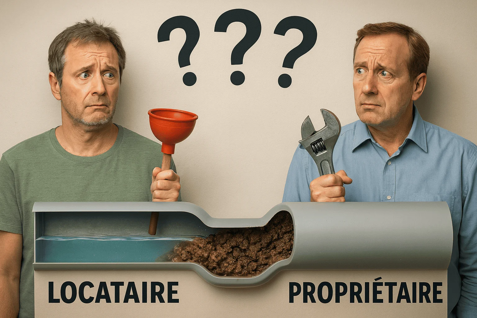 Débouchage de canalisation : Locataire ou propriétaire, qui met la main à la poche ?