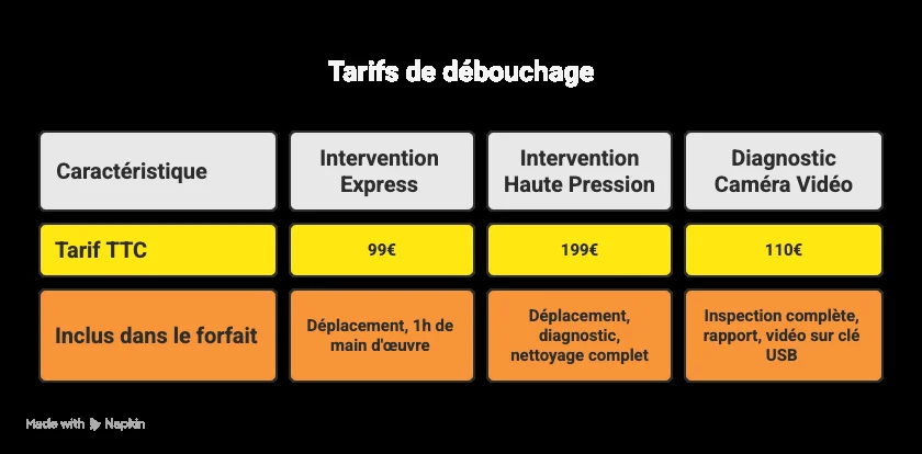 Combien coûte le débouchage d'une canalisation dans le Var ?