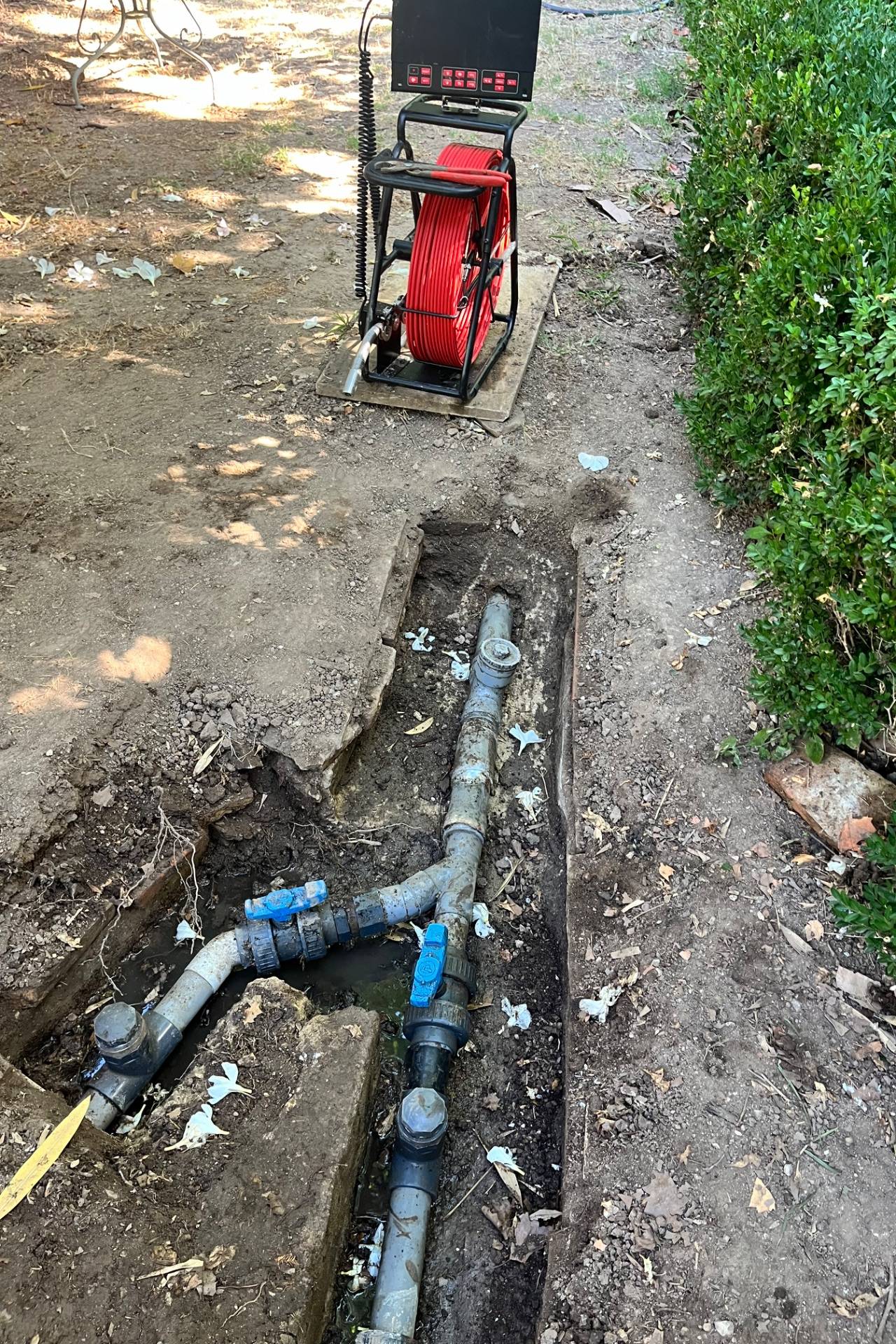 Débouchage canalisation à La Valette-du-Var — avant intervention