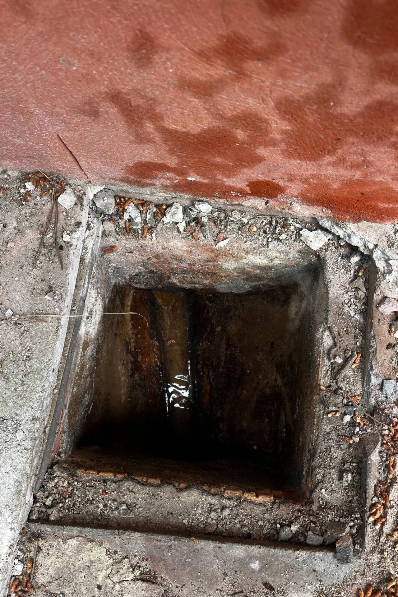 Débouchage canalisation à Toulon — avant intervention